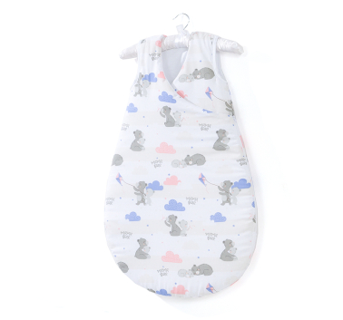 MAMO-TATO Śpiworek niemowlęcy do spania Bubble - Niedźwiadki z niebieskim