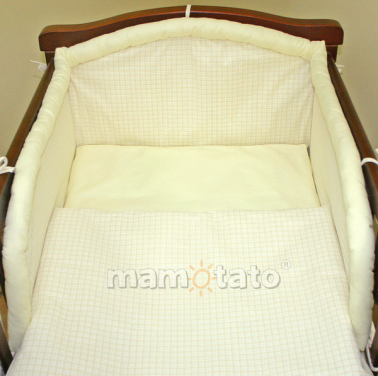 MAMO-TATO Poszewka na poduszkę 40x40cm Krateczka ecru