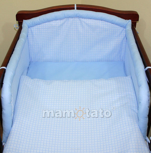MAMO-TATO Poszewka na poduszkę 40x40cm Krateczka błękitna