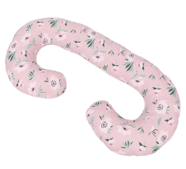 MAMO-TATO Poduszka dla kobiet w ciąży XXL "C" - Kwiaty na różanym