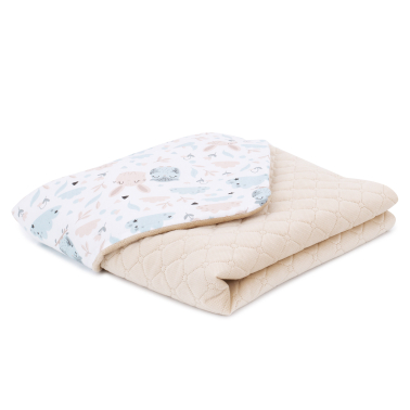MAMO-TATO Blanket for children and babies 75x100 Velvet double-sided quilted - Polana / piaskowy - without filling